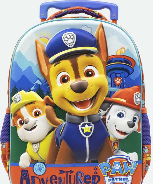 Mochila Mala Com Rodas Infantil Patrulha Canina Xeryus