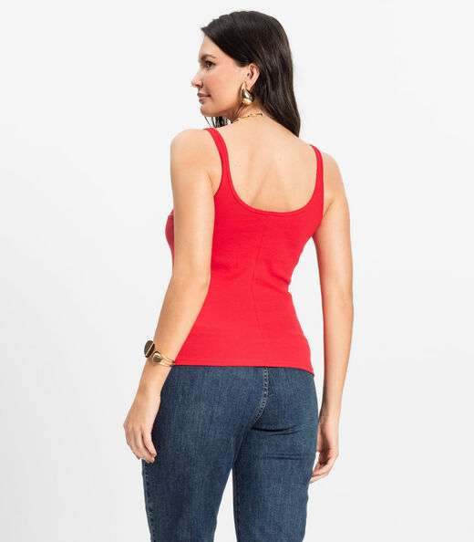 Blusa De Alca Básica Feminina Rovitex Vermelho
