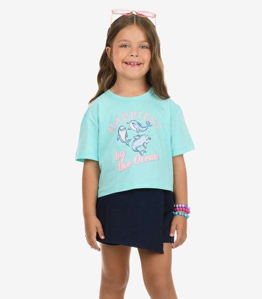 Image_Conjunto Blusa com Shorts Menina Rovi Kids Azul