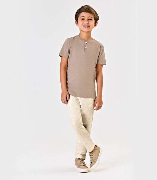 Camiseta Infantil Menino Cotton Leve Trick Nick Marrom