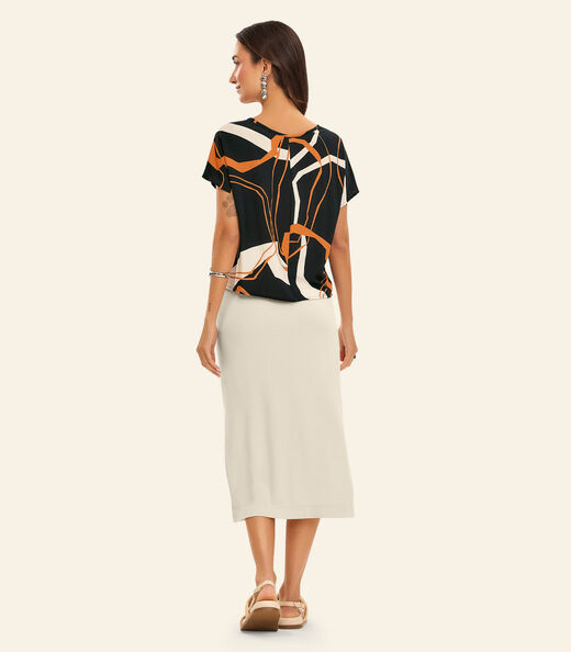 Blusa Feminina Viscose Khyara Rovitex Preto