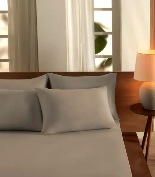 Image_Lençol Liso Queen Com Elástico Vivaldi Bege