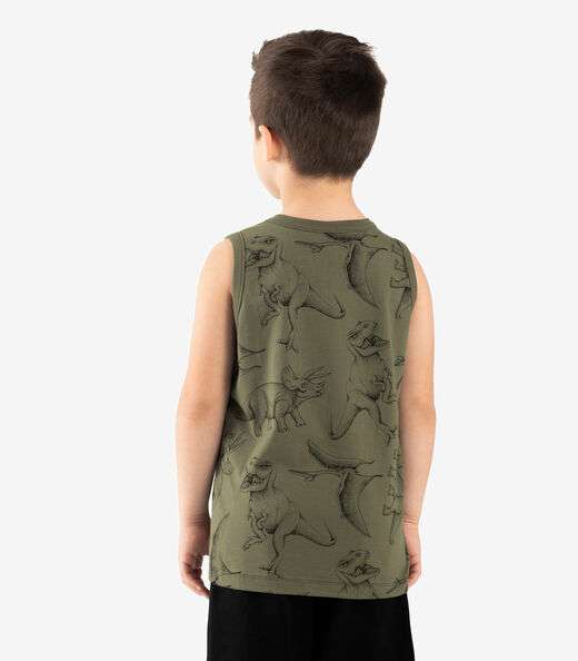 Machão Infantil Masculino Meia Malha Rovi Kids Bege
