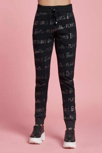 Calça barbie foil fashion e planet girls preto