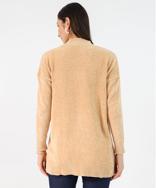 Suéter Feminino Chenille Marisa Bege 