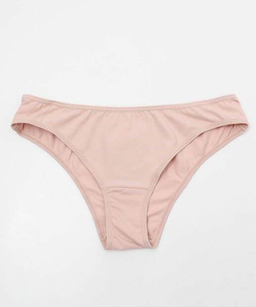 Kit 2 Calcinhas Biquíni Estampada Bege