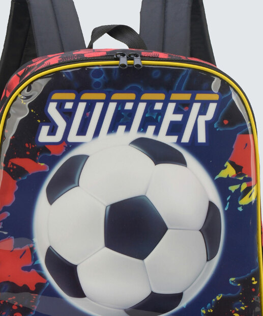 Mochila Infantil Escolar Estampa Futebol Luxcel 