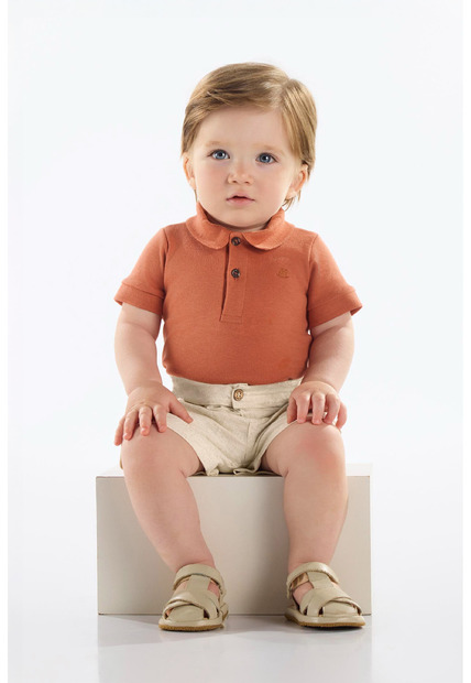 Bermuda em Linho para Bebê Menino Up Baby