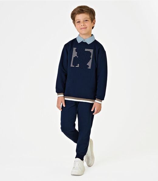 Image_Conjunto Blusão com Calça Masculino Trick Nick Azul