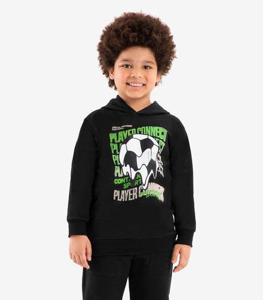 Image_Blusão Infantil Com Capuz Rovi Kids Preto