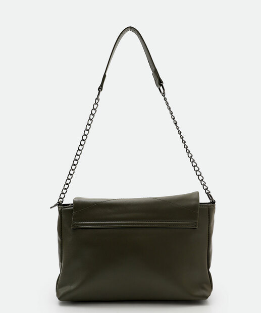 Bolsa De Ombro Tote Feminina Corrente Marisa Verde