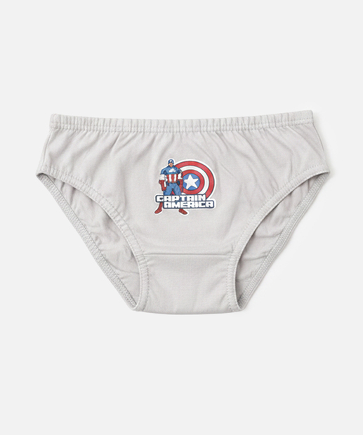 Kit 5 Cuecas Infantil Vingadores Marvel Tam 4 a 12