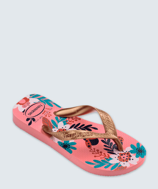 Chinelo Havaianas Infantil Estampa Flores