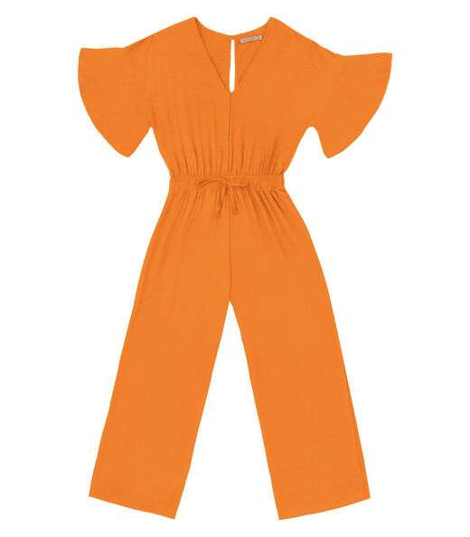 Macacão Feminino Em Viscose Sarjada Endless Marrom