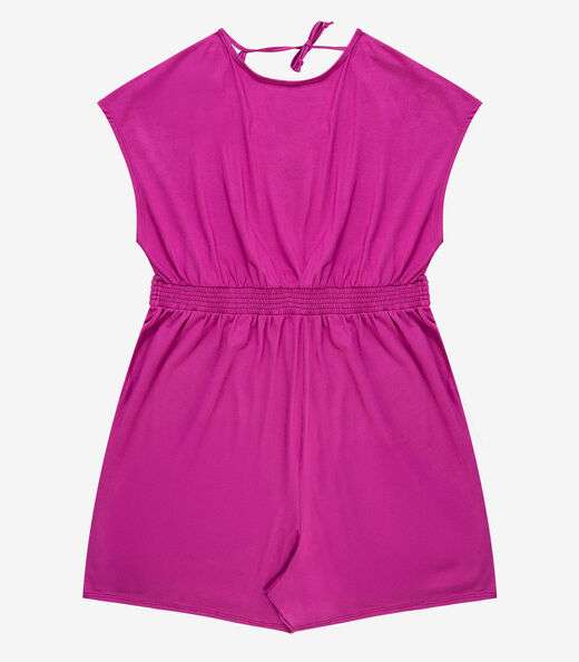 Macaquinho Feminino Malha Visco Infinita Cor Rosa