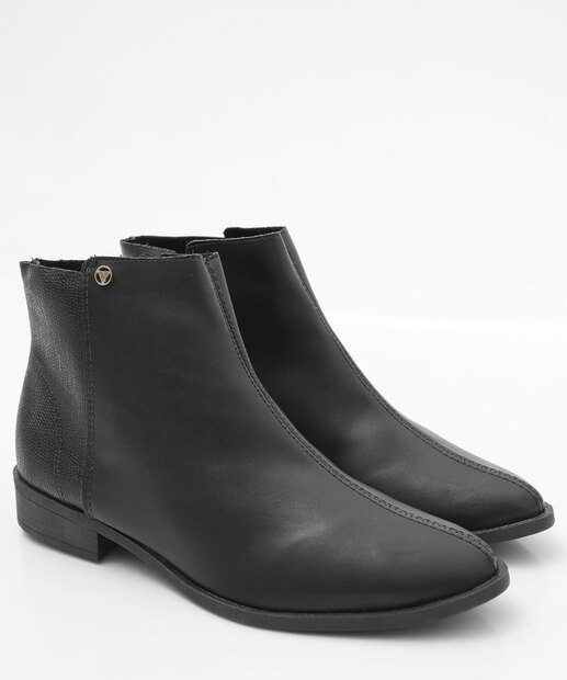 Bota Feminina Cano Curto Via Uno Preto