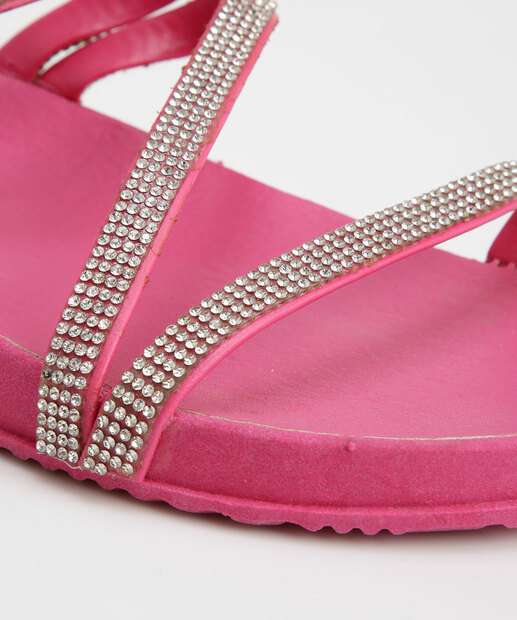 Rasteirinha Feminina Strass Marisa 