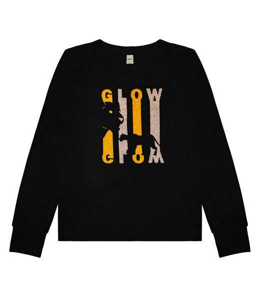 Blusa Feminina Manga Longa Glow Rovitex Preto