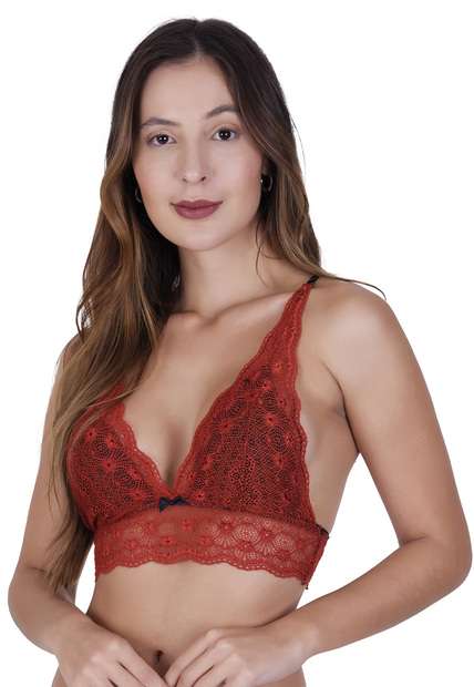Conjunto Sense Concept Lingerie Marrom