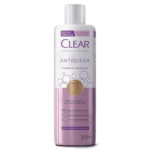 Image_Kit com 3 Unidades de Condicionador Clear Derma Solutions Antiqueda 300ml