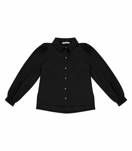 Camisa Feminina Manga Longa Endless Preto