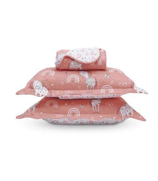 Image_Kit Cobre Leito Casual Kids Casal Appel Rosa