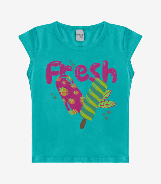 Blusa Infantil Menina Infinita Cor Verde