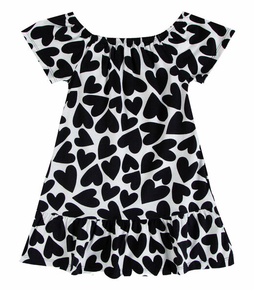 Vestido Infantil Estampado Infinita Cor Bege