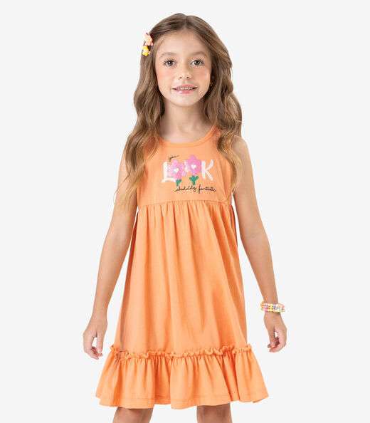Image_Vestido Feminino Meia Malha Rovi Kids Laranja