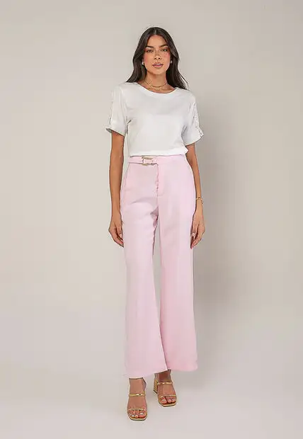 Blusa Alfaiataria Com Botões Na Manga Branco Salvatore