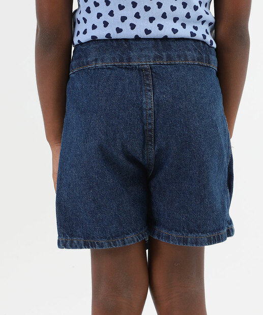Shorts Saia Jeans Infantil Marisa Tam 4 a 10