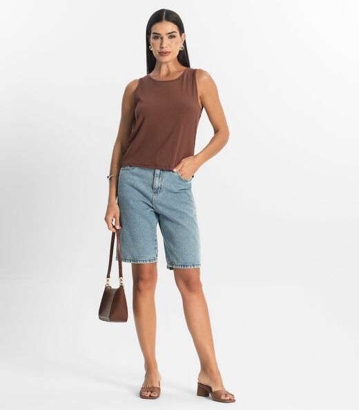 Regata Feminina Select Marrom