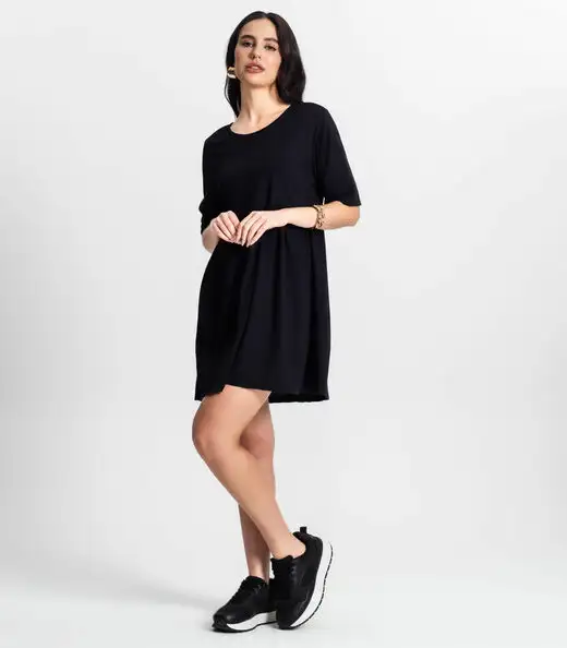 Vestido Feminino Liso Select Preto