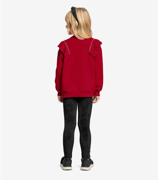 Legging Infantil Veludo Trick Nick Preto