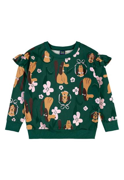 Conjunto Flores e Focinhos Menina Bee Loop