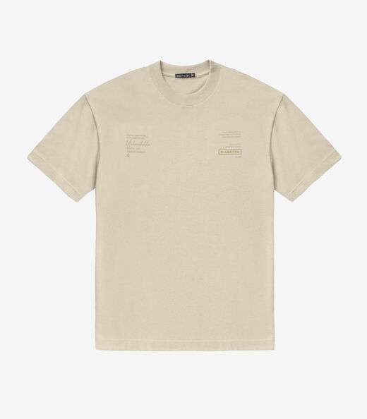 Camiseta Masculina Diametro Bege