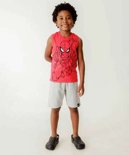 Regata Infantil Homem Aranha Marvel Tam 4 a 10