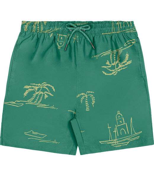 Bermuda Masculina Microfibra Estampada Rovitex Verde