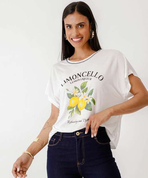 Image_Blusa Feminina Estampa Frontal Manga Curta Marisa