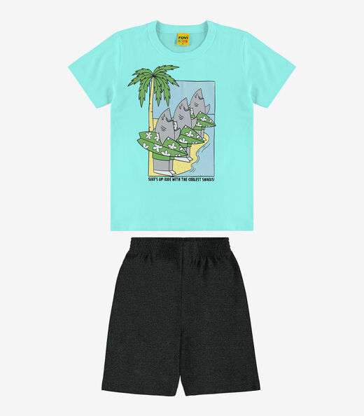 Image_Conjunto Infantil Camiseta Com Bermuda Rovi kids Azul