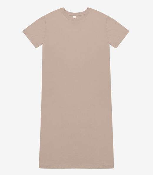 Vestido Feminino Meia Malha Rovitex Marrom