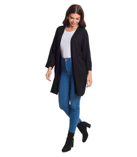 Cardigan Alongado Rovitex Preto