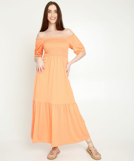 Vestido Midi Feminino Ciganinha Laxtex Marisa 