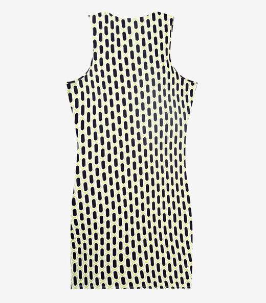 Vestido Plus Size Estampado Infinita Cor Verde