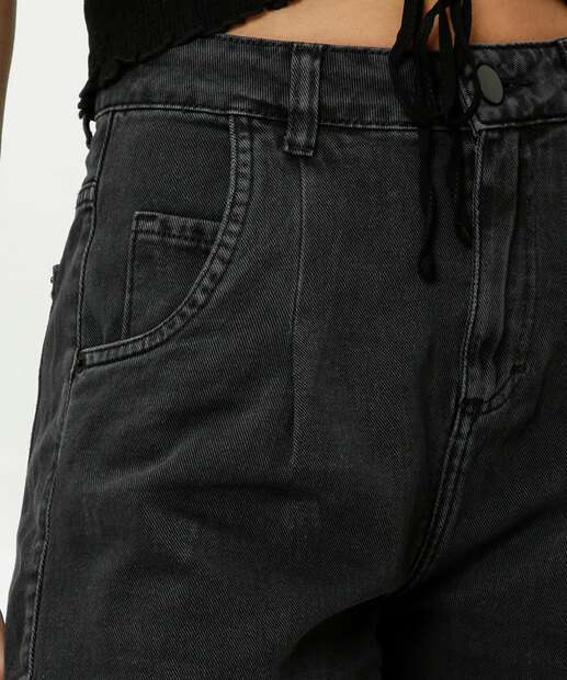 Short Jeans Feminino Cintura Alta Marisa