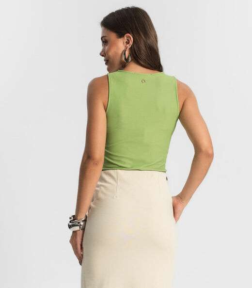 Regata Feminina em Poly Gorgurinho Endless Verde