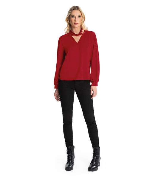 Blusa Manga Longa Rovitex Vermelho