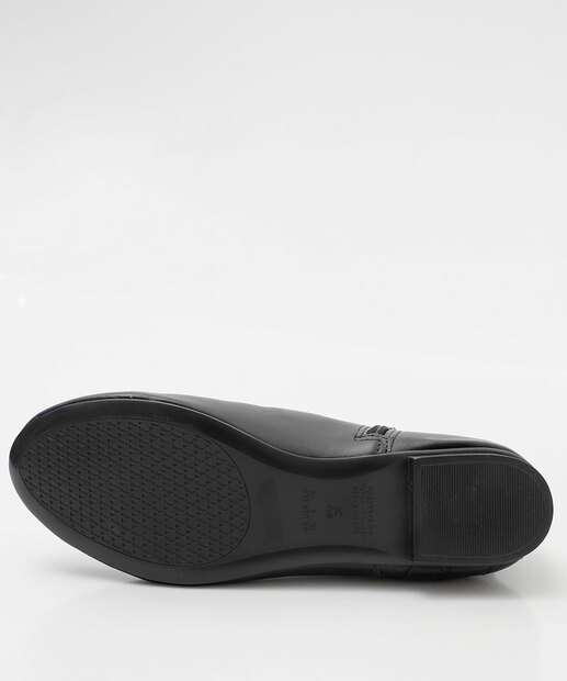 Bota Feminina Cano Curto Matelassê Via Uno Preto