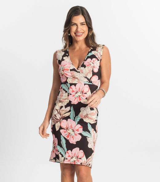 Image_Vestido Feminino Curto Em Liganete Select Preto