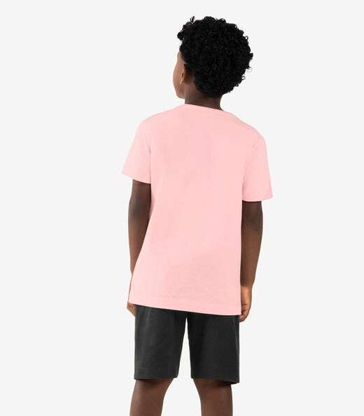 Conjunto Infantil Camiseta Com Bermuda Rovi kids Rosa